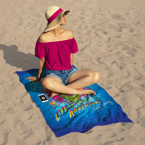 Life is an Adventure Armed-Art XXL Beach Towel