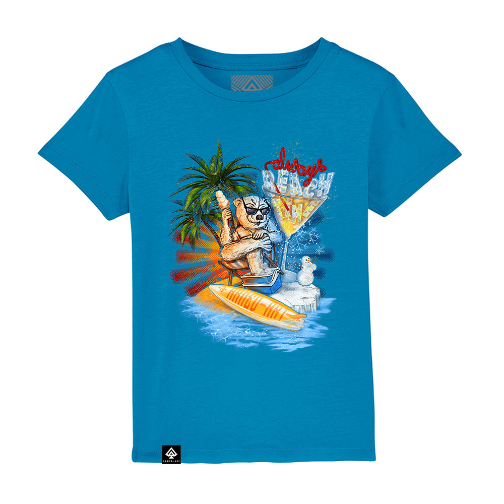 Always Beach Armed-Art Time Organic T-Shirt Kids