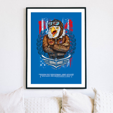 Born Free Armed Art Poster