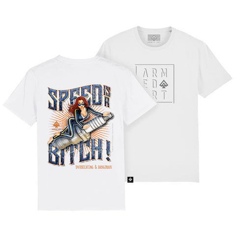 Speed Is A Bitch Armed-Art Organic Unisex Premium T-Shirt