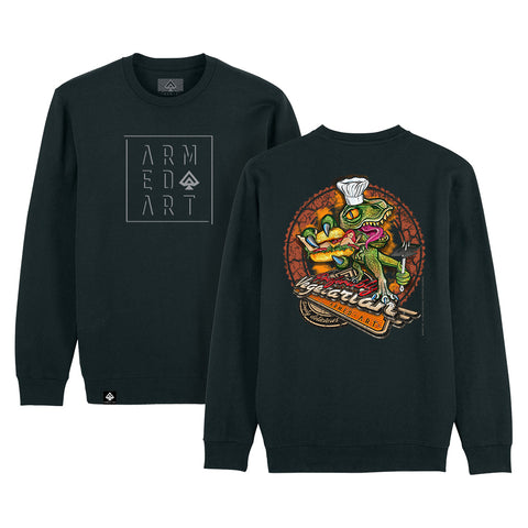 Veggie Lover Armed-Art Organic Unisex Sweatshirt